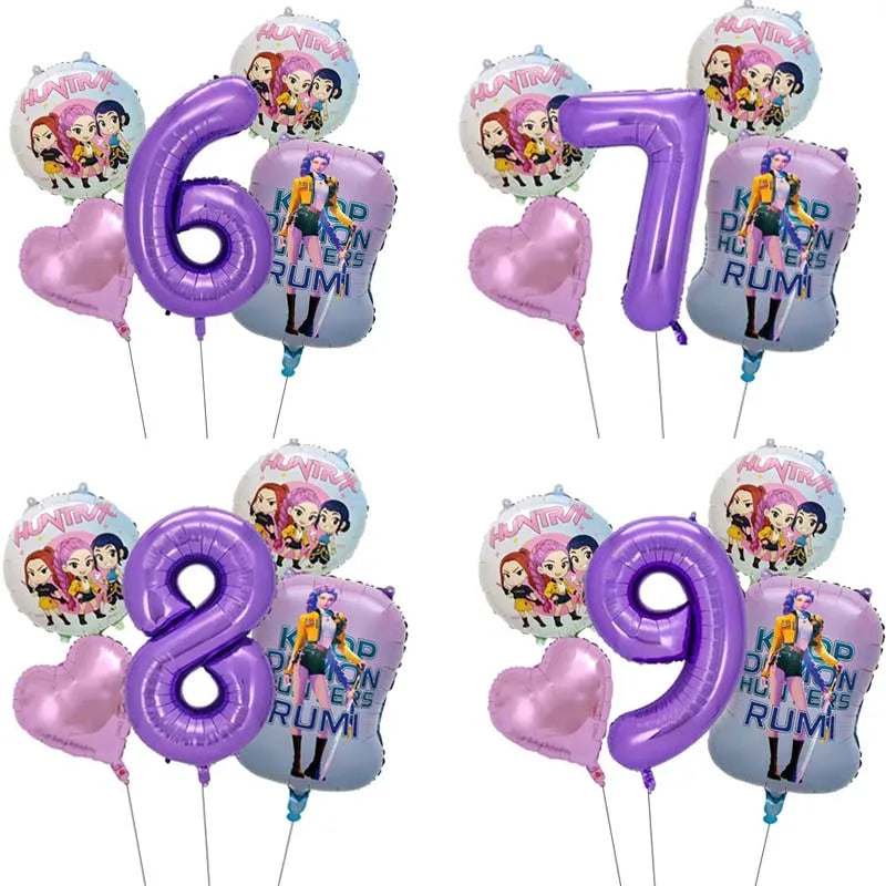 Ballon Age Anniversaire K-Pop en Film Aluminium