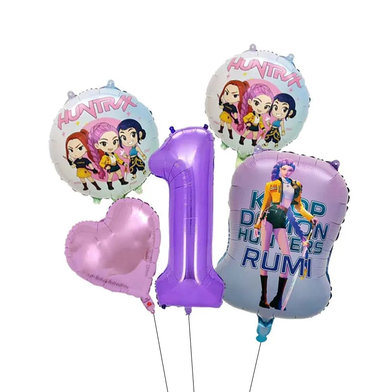Ballon Age Anniversaire K-Pop en Film Aluminium