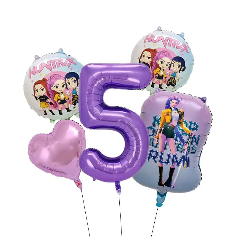 Ballon Age Anniversaire K-Pop en Film Aluminium