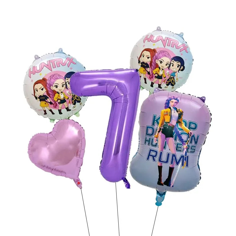Ballon Age Anniversaire K-Pop en Film Aluminium