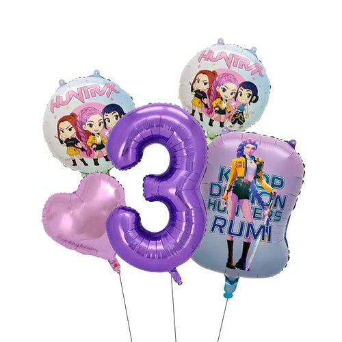 Ballon Age Anniversaire K-Pop en Film Aluminium