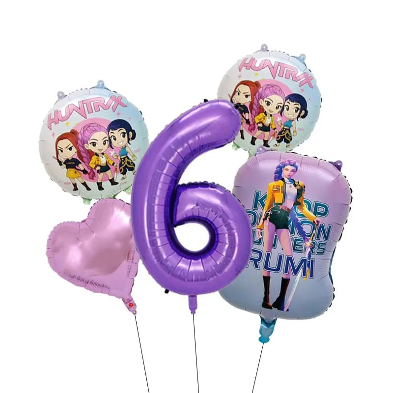 Ballon Age Anniversaire K-Pop en Film Aluminium